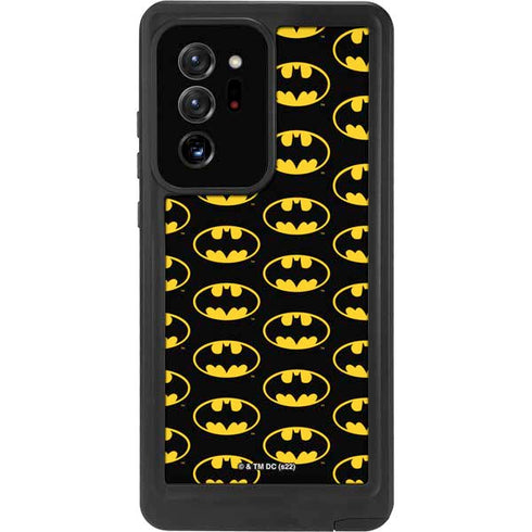 DC Comics Batman Logo Pattern Galaxy Note20 Ultra 5G Waterproof Case